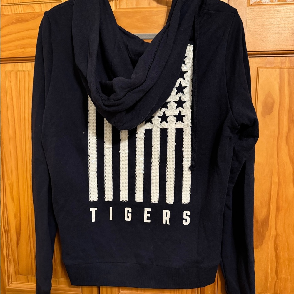 PINK Victoria's Secret Detroit Tigers Jacket in Navy and Orange - Picture 3 of 4